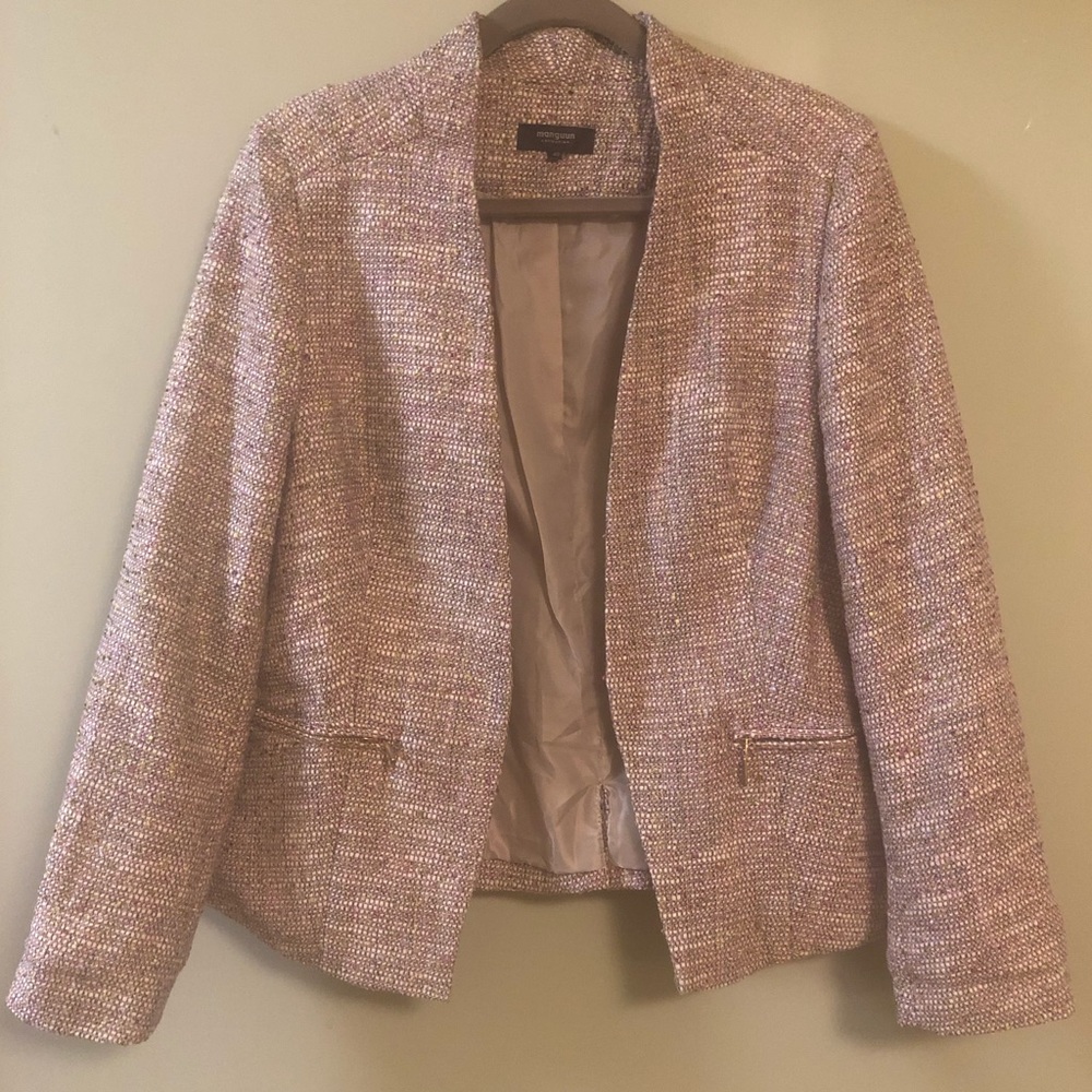 Multicolor Tweed Blazer-chic and playful! Manguun